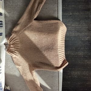 Light Brown Large Hippie Rose Sweater
